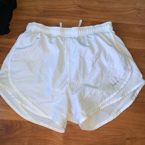 white nike shorts